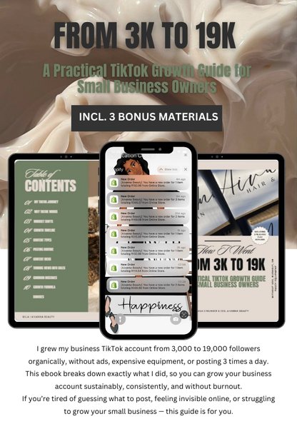 FROM 3K TO 9K – A Practical TikTok Growth Guide for Small Business Owners